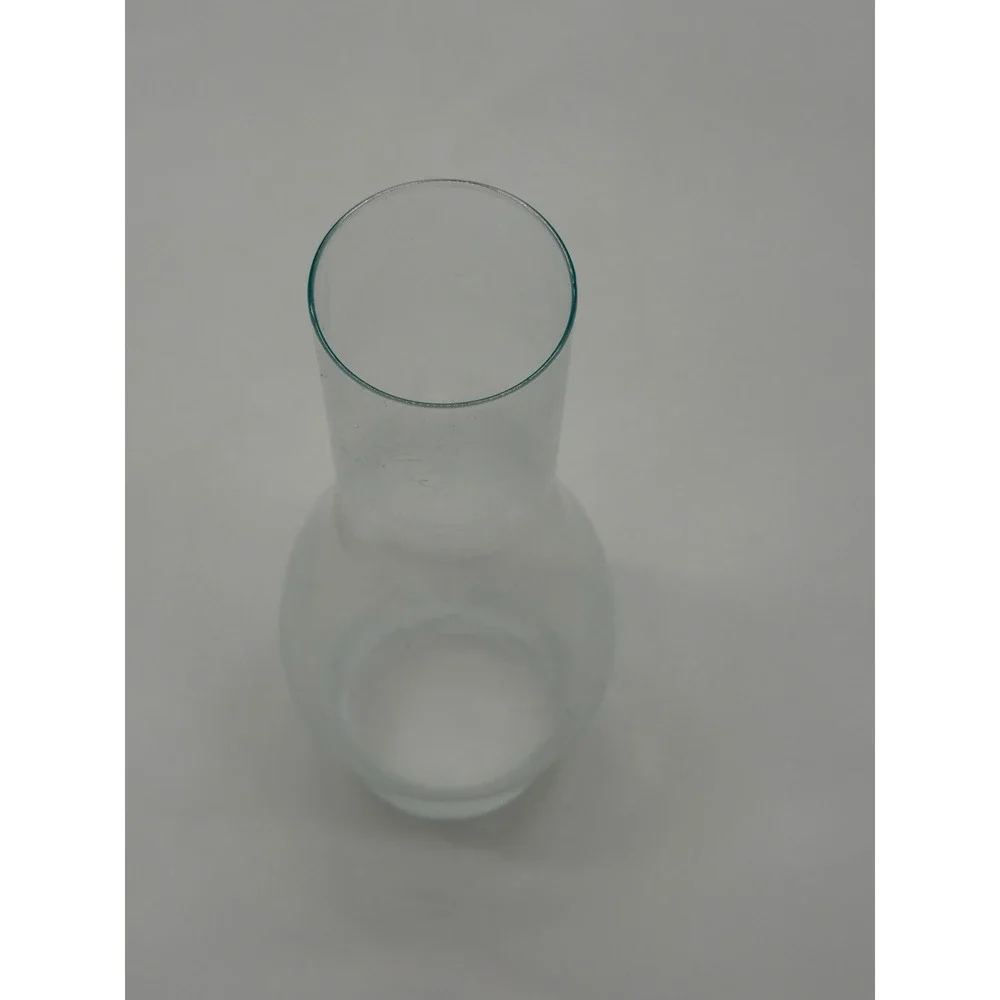 Glass Hurricane Lamp Shade Chimney Replacement Clear Curved‎ Top